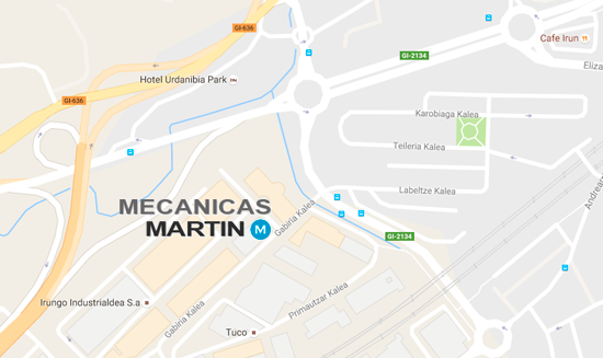 Ubicación de Mecánicas Martín